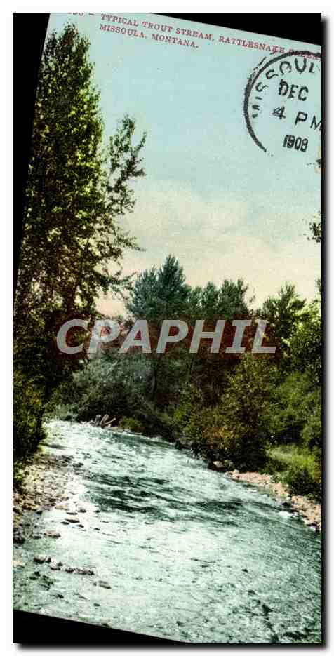 CPA Typical Trout Stream Rattlesnaee Missoula Montana