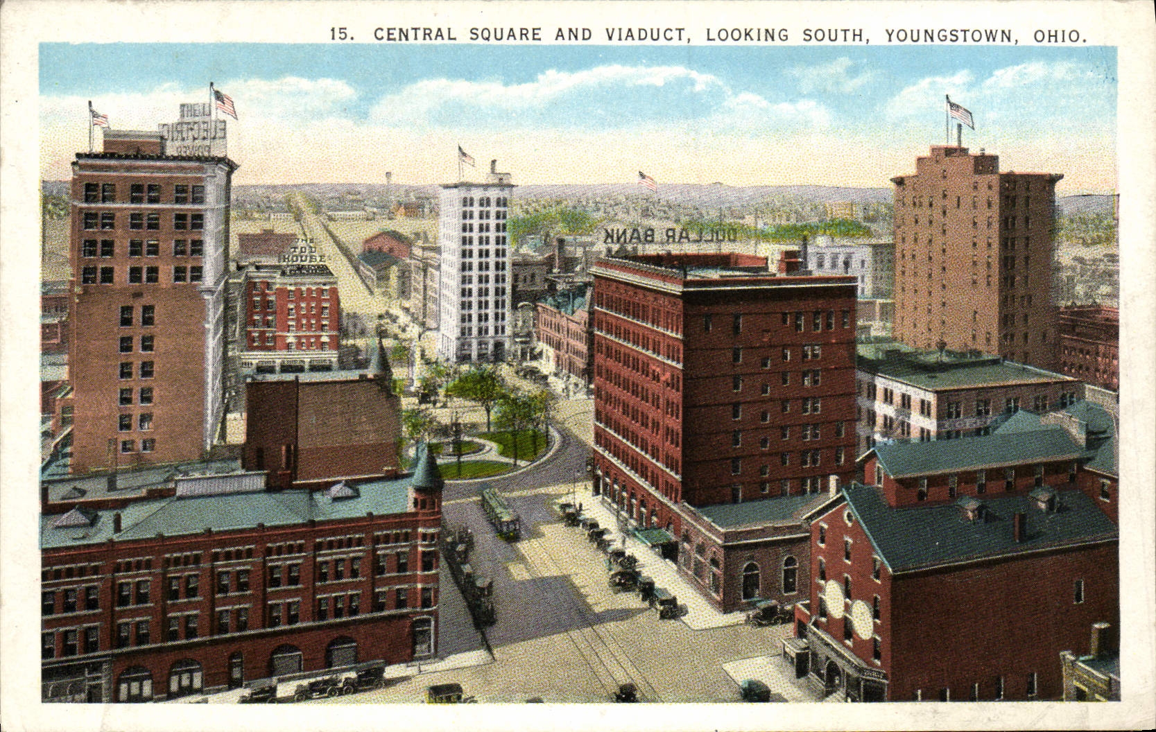 CPA Central Square and Viaduct Looking South Youngstown Ohio