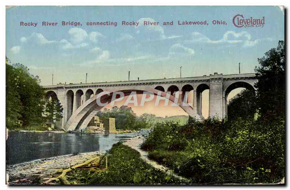 CPA Rocky River Bridge Connecting Rocky River And Lakewood Ohio