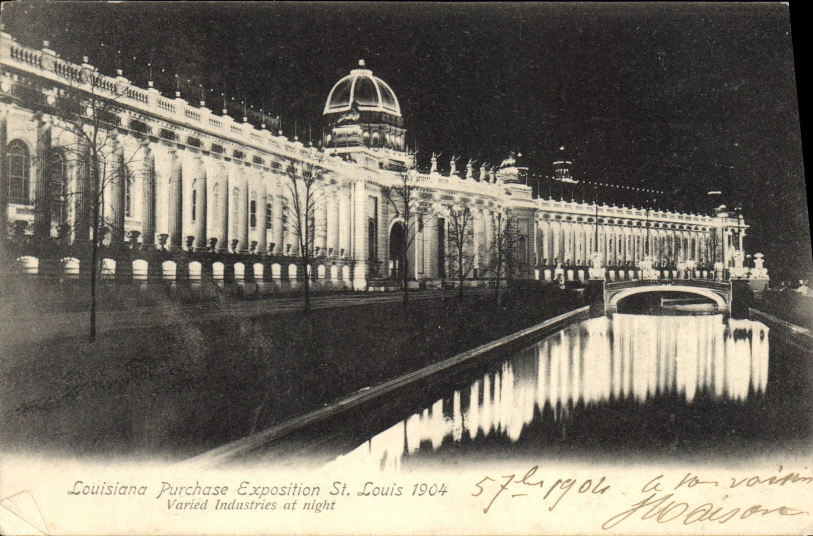 CPA Louisiana Purchase Exposition St Louis 1904 Varied Industries At Night