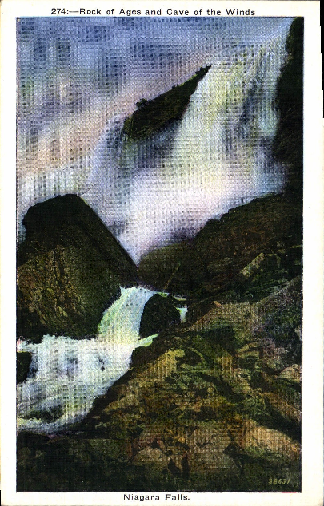 CPA Rock of Ages and Cave of the Winds Niagara Falls