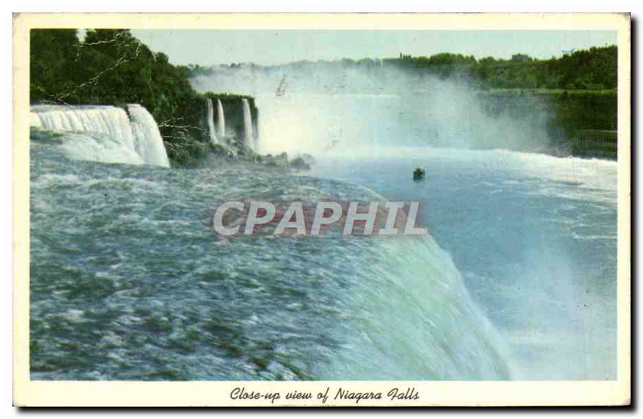 CPA Niagara Falls Close Up View of Niagara Falls