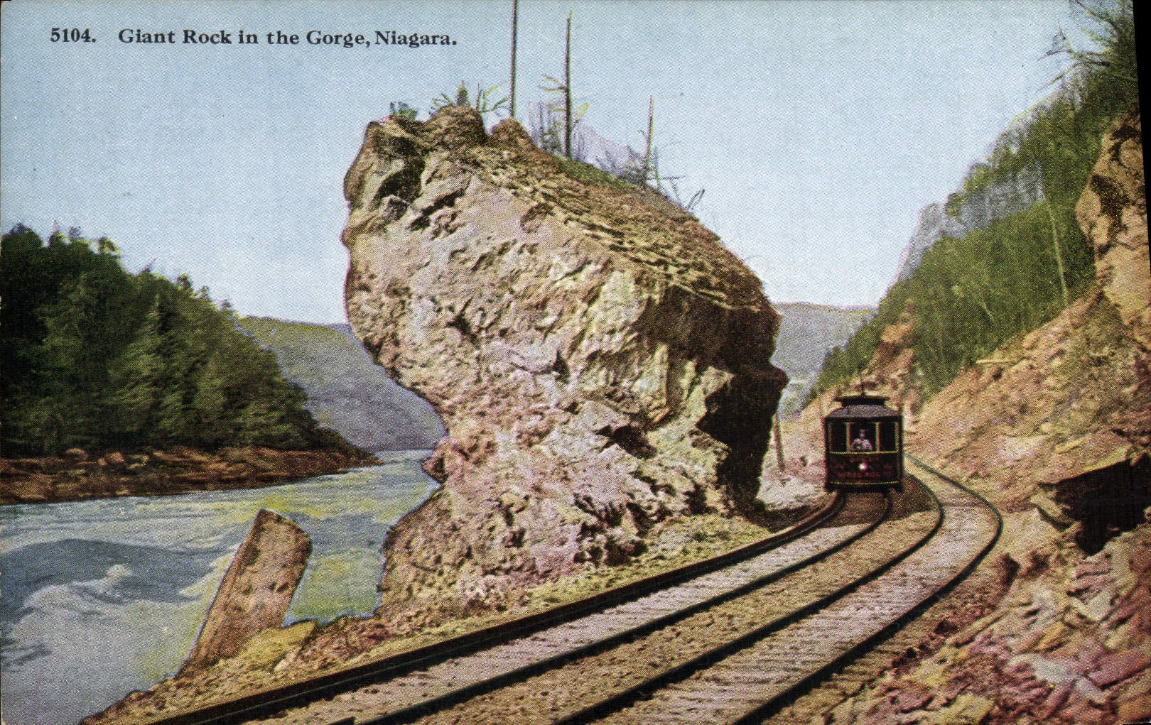 CPA Giant Rock in the Gorge Niagara
