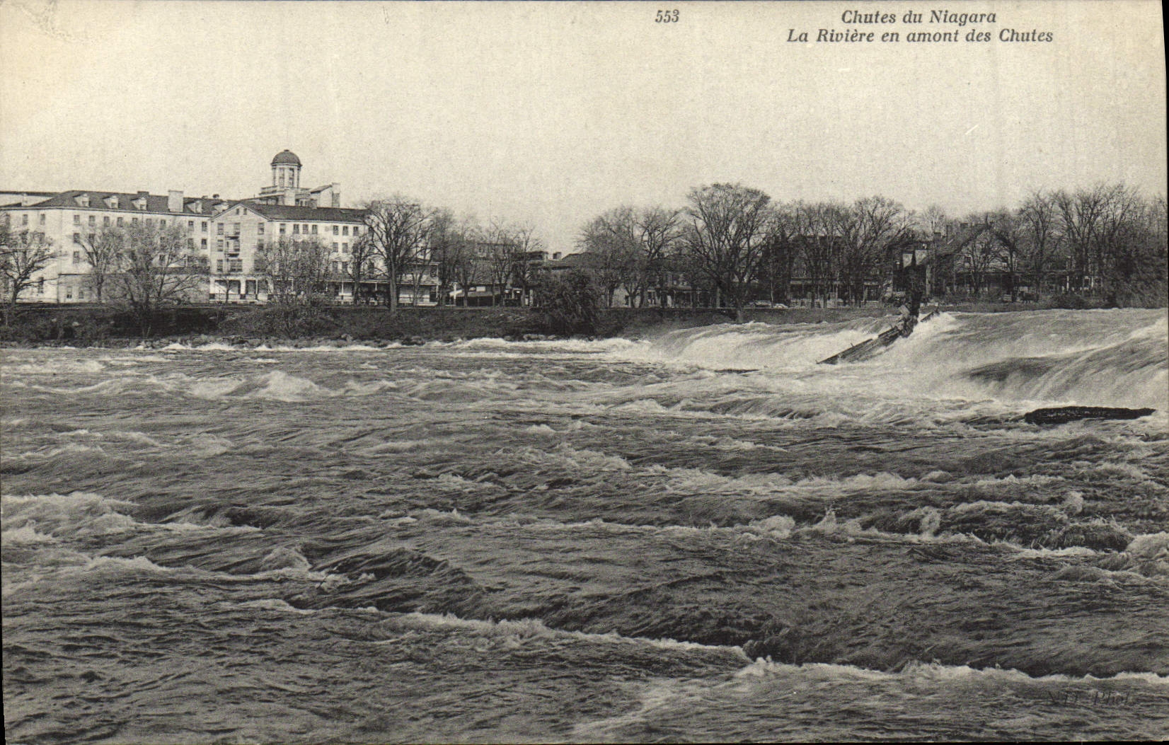 CPA Chutes du Niagara La Riviere en amont des Chutes