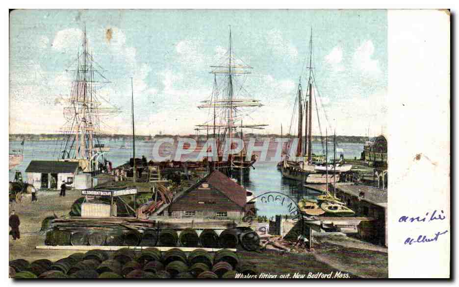CPA Whalers Fitting out New Bedford Mass Bateaux