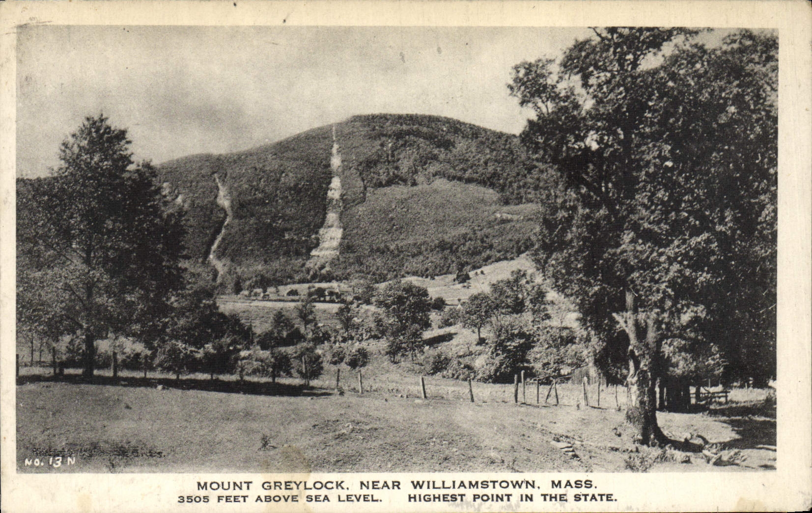 CPA Mount Greylock Near Williamstown Mass Feet Above Sea Level