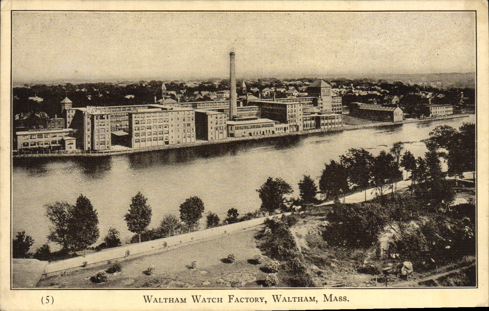CPA Waltham Watch Factory Waltham Mass Horlogerie