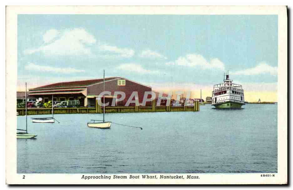 CPA Approaching Steam Boat Whart Nantucket Mass