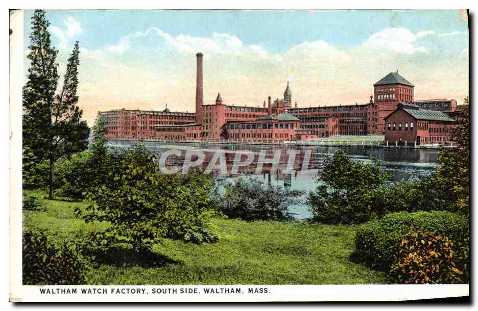 CPA Waltham Watch Factory South Side Waltham Mass Horlogerie