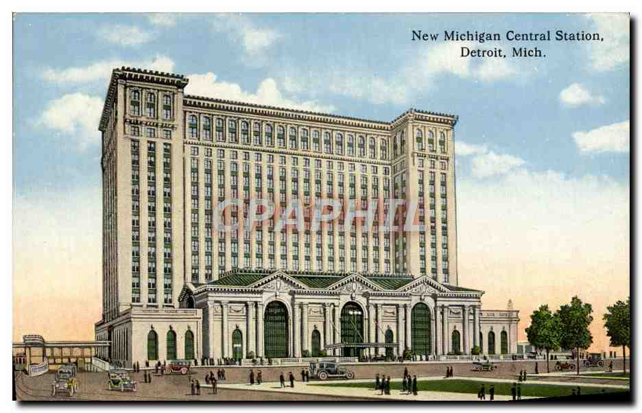 CPA New Michigan Central Station Detroit Mich