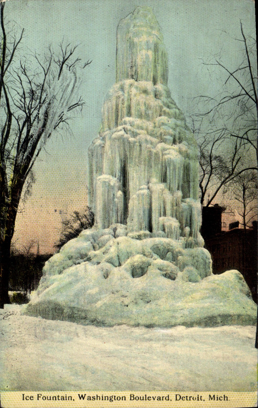 CPA Ice Fountain Washington Boulevard Detroit Mich