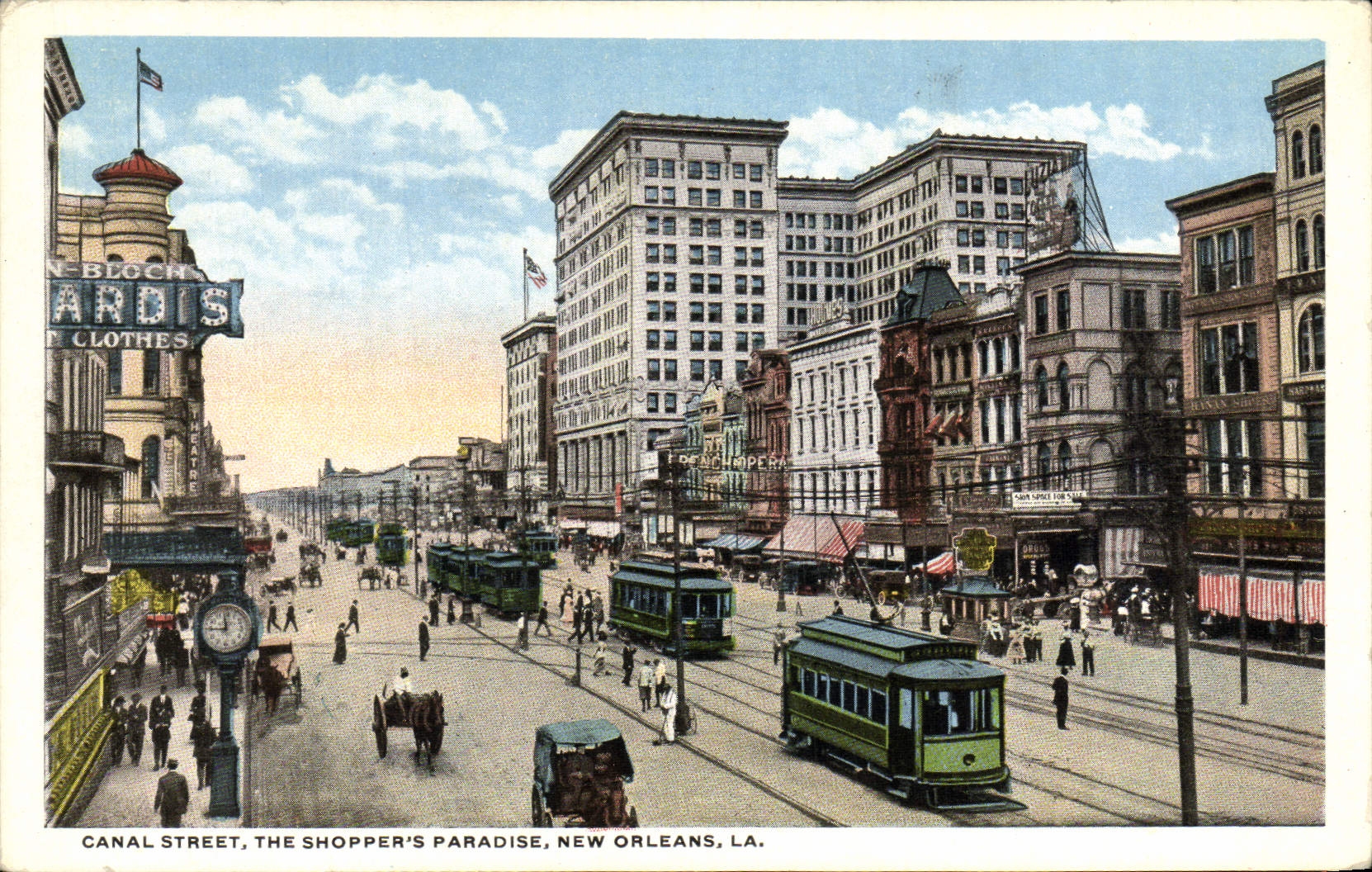 CPA Canal Street The Shopper's Paradise New Orleans Tramway