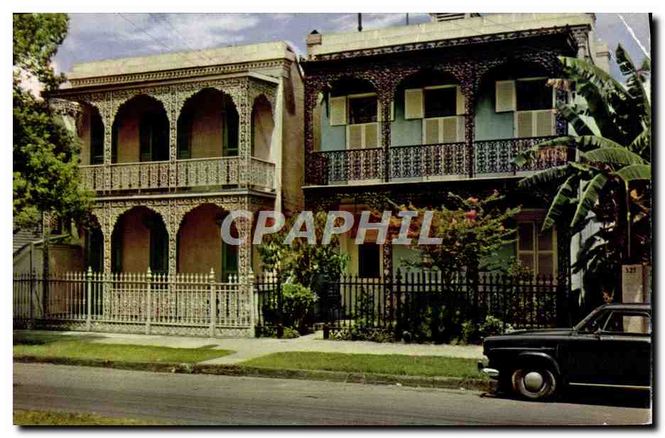 CPA Lovely antebellum homes typical Residences of the Vieux Carre New Orleans
