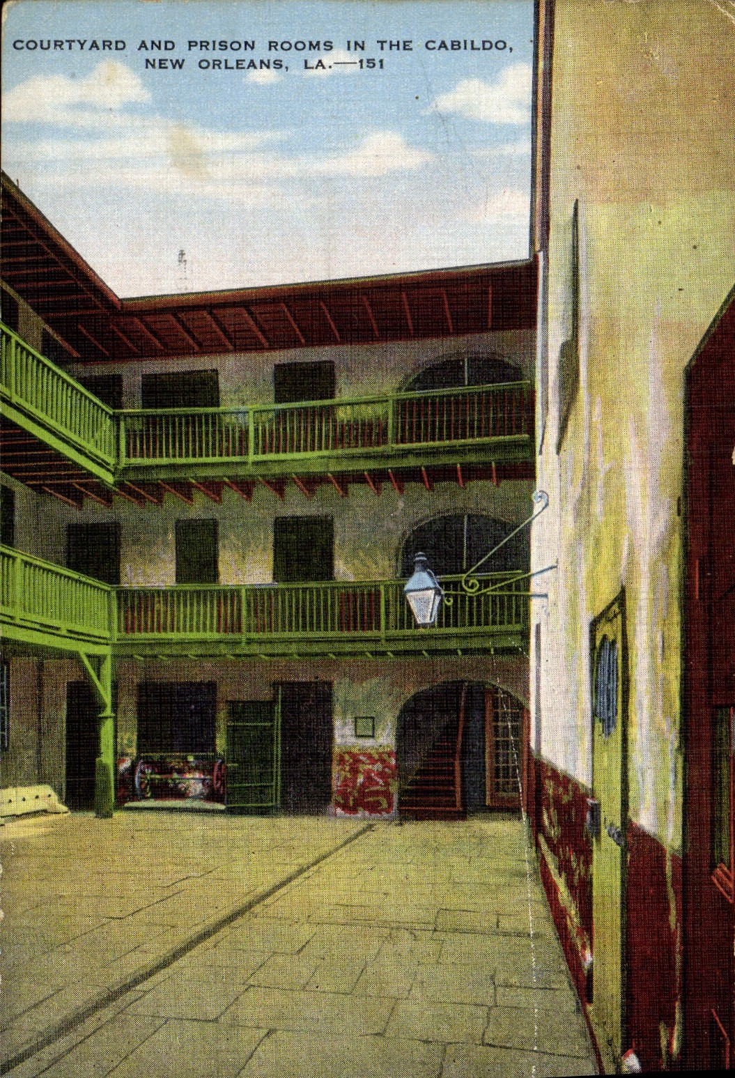 CPA Courtyard and Prison Rooms in the Cabildo New Orleans