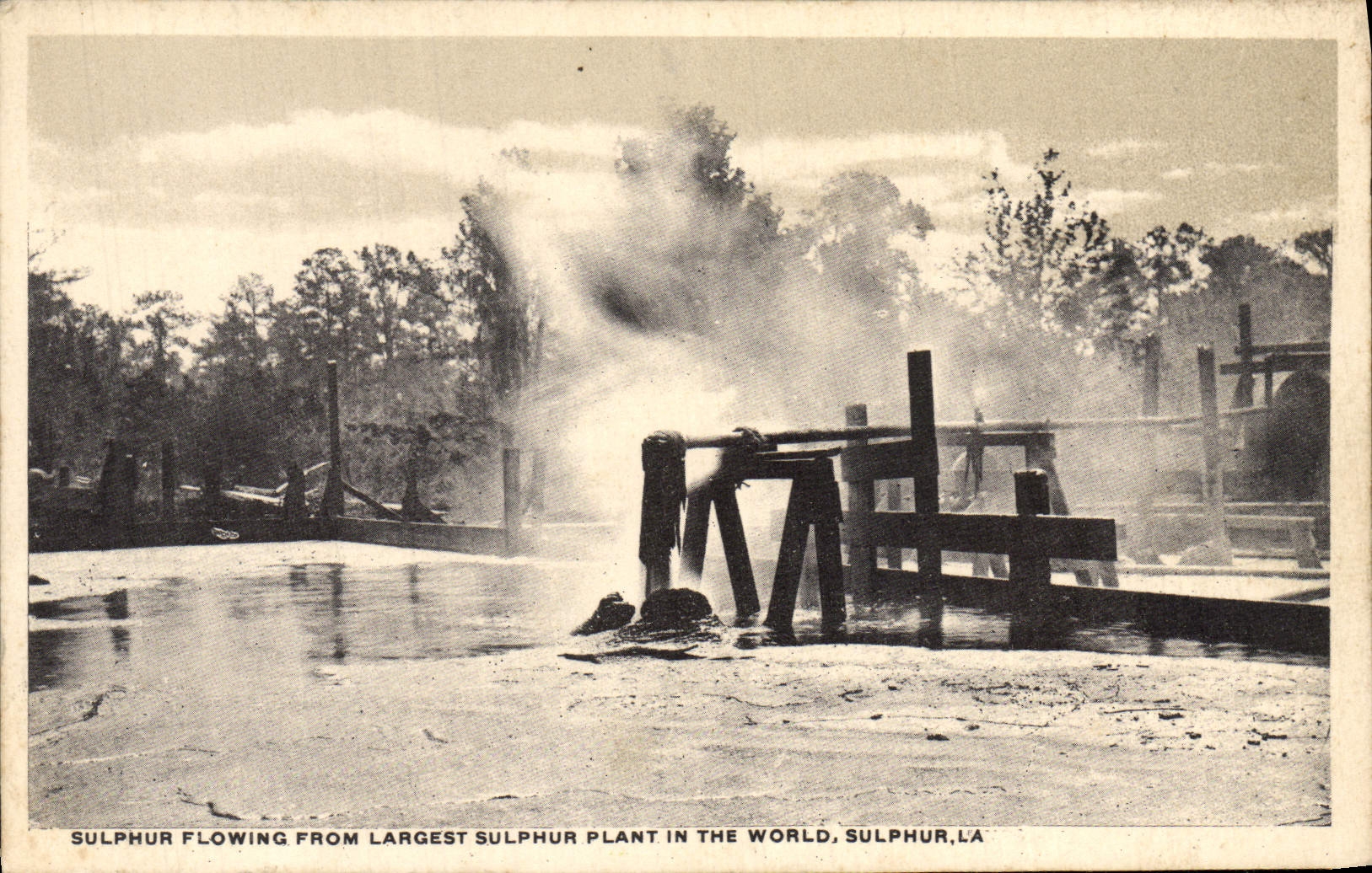 CPA Sulphur Flowing from Largest Sulphur Plant in the World New Orleans