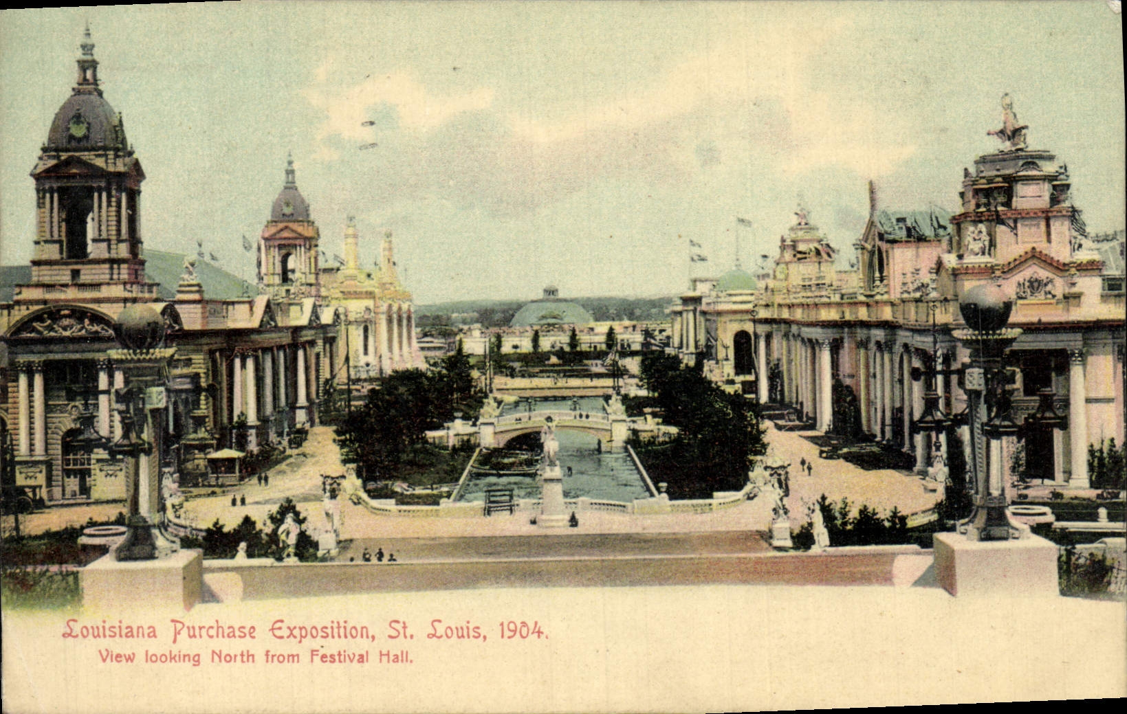 CPA Louisiana Purchase Exposition St Louis 1904 View looking North from Festival Hall