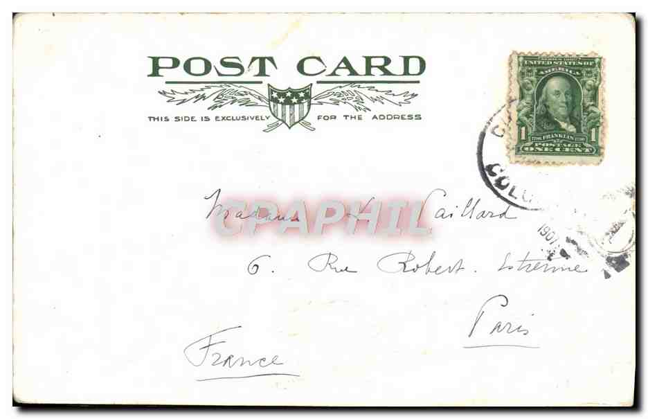 CPA Altman Colorado Cripple Creek District Highest Incorporated town in America — Back