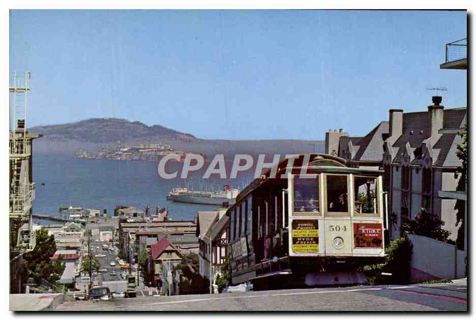 CPM San Francisco California Cable Car Hyde Street
