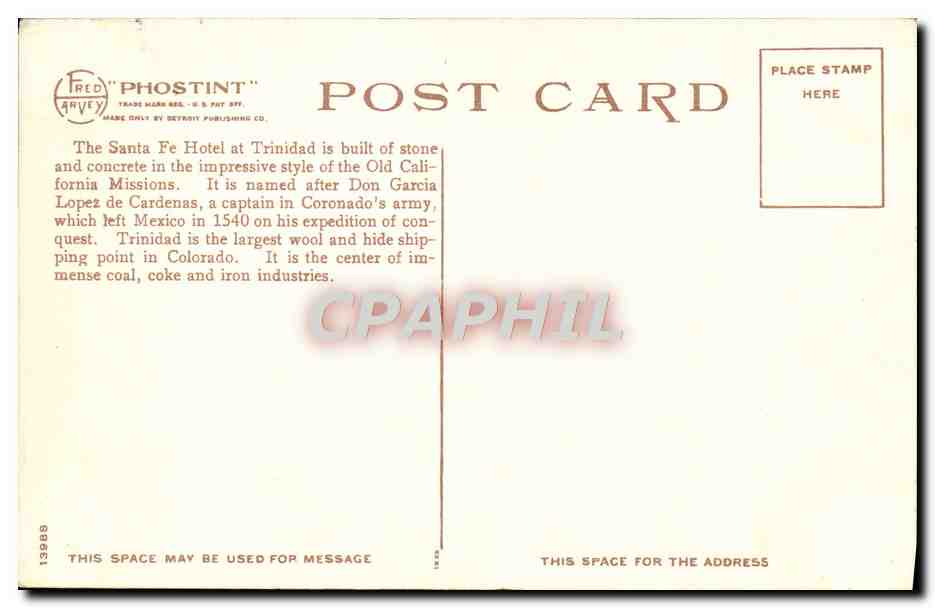 CPA Colorado The Cardenas Santa Fe Trinidad Hotel Trinidad — Back