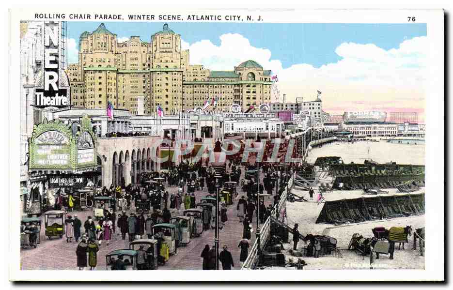 CPA Atlantic City Rolling Chair Parade Winter Scene 