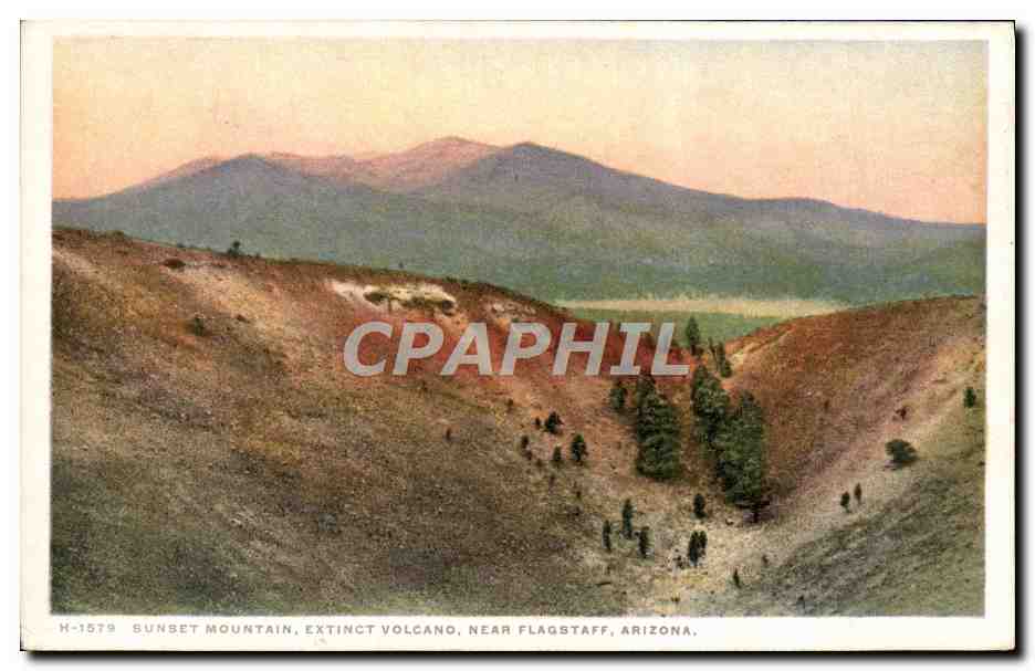 CPA Arizona Sunset Mountain Extinct Volcano Near Flagstaff