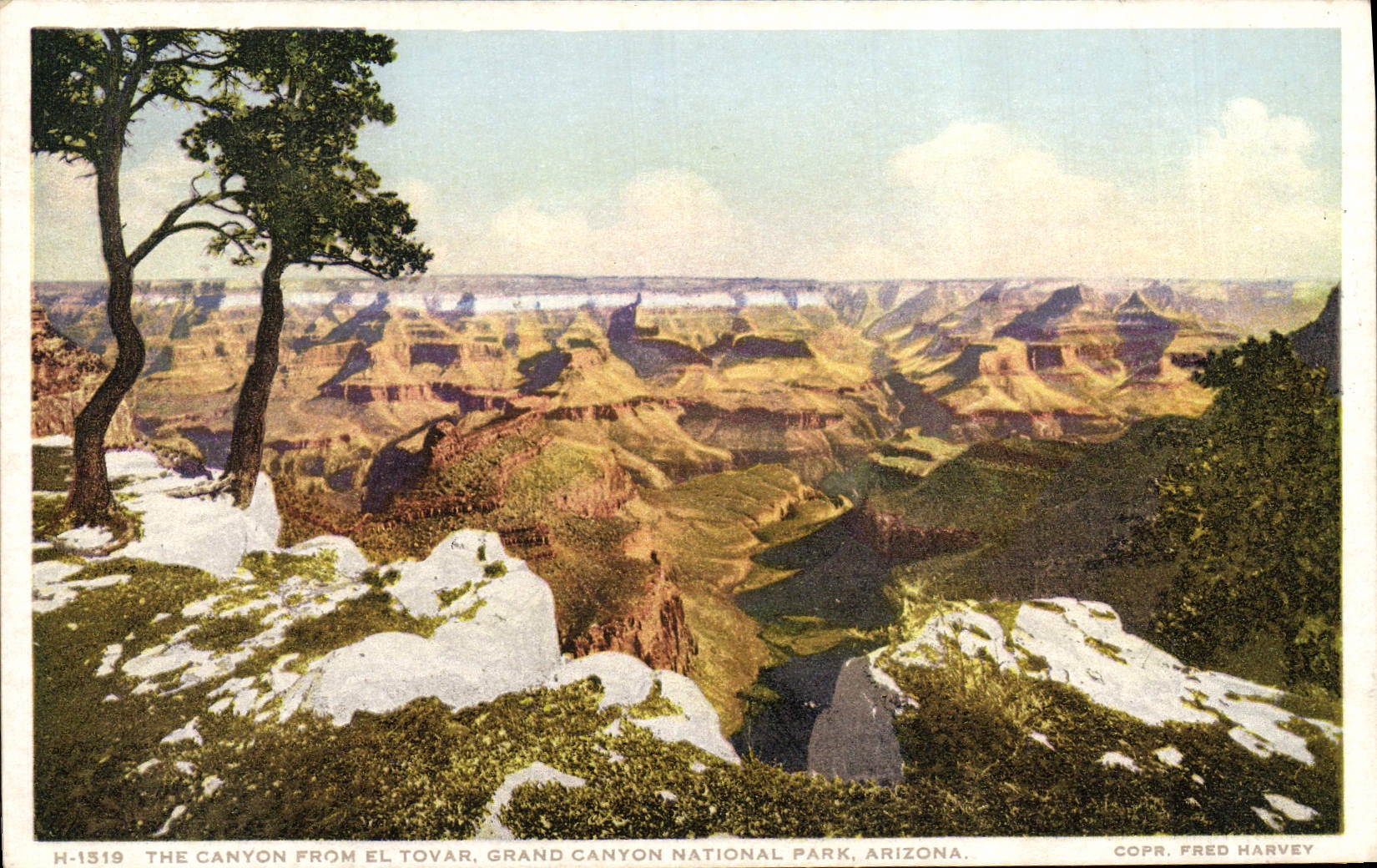 CPA The Canyon From el Tovar Grand Canyon National Park Arizona