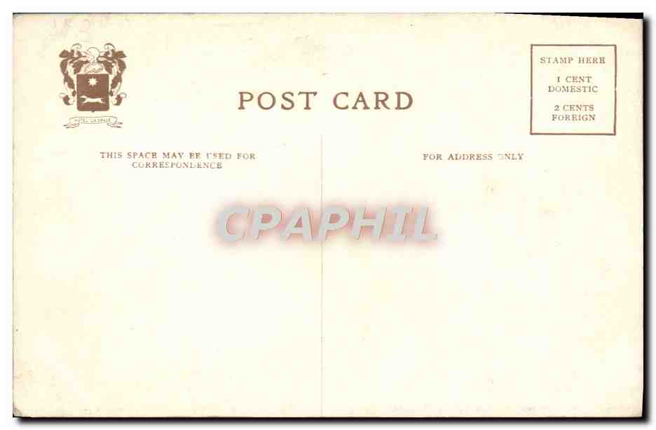CPA Chicago The Grand Ball Room Hotel La Salle — Rückseite
