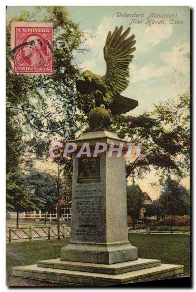 CPA Defenders Monument New Haven Conn Aigle Rapace