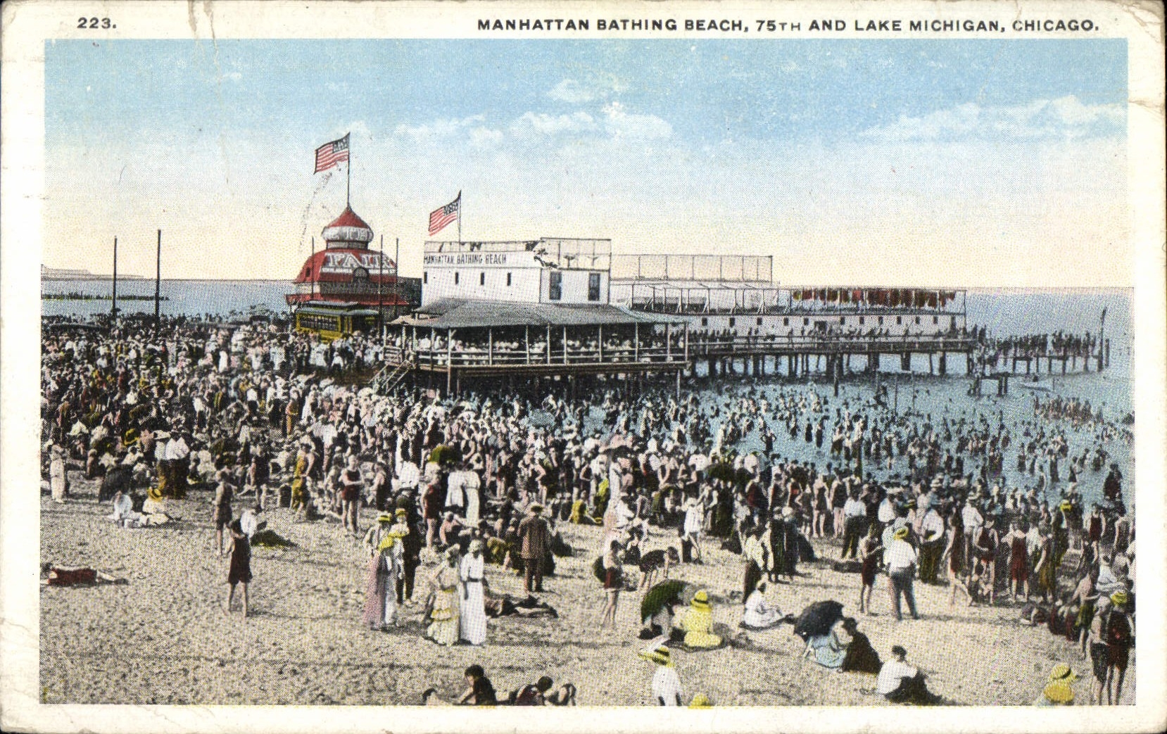 CPA Chicago Manhattan Bathing Beach and Lake Michigan Chicago