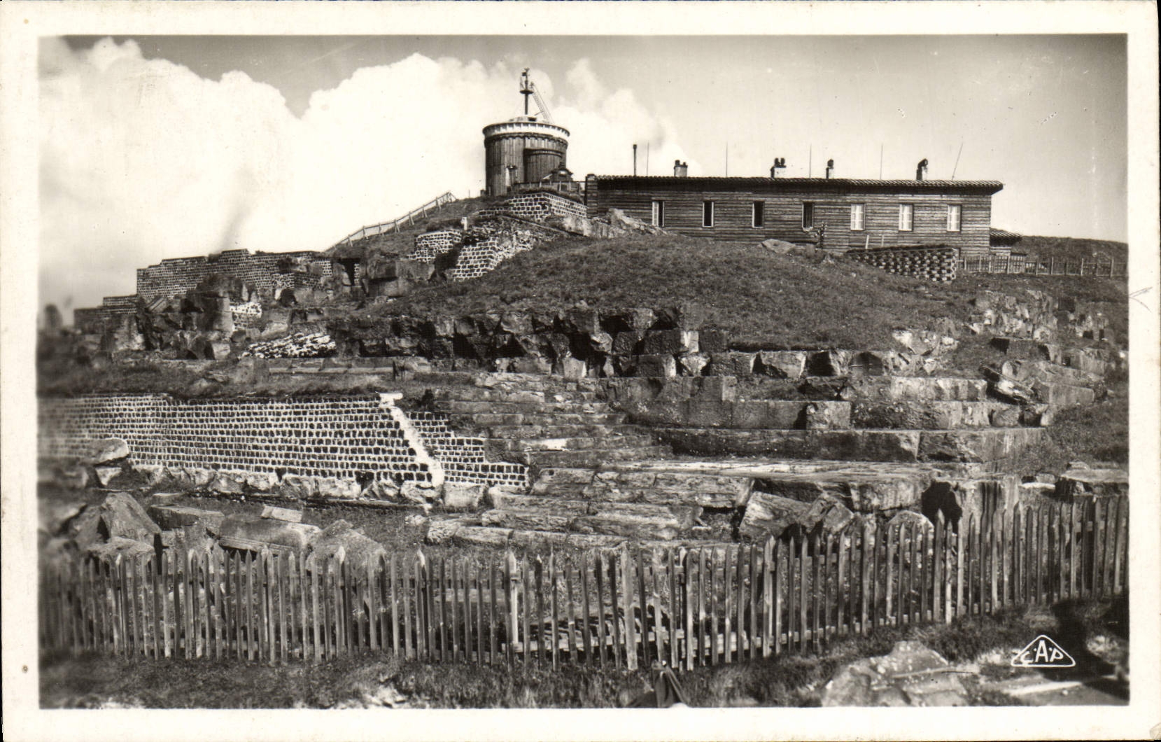 Observatorium des Puy de Dôme — Wolkenhöhe (Höhe 1465 m.) — C.A.P. Strasbourg