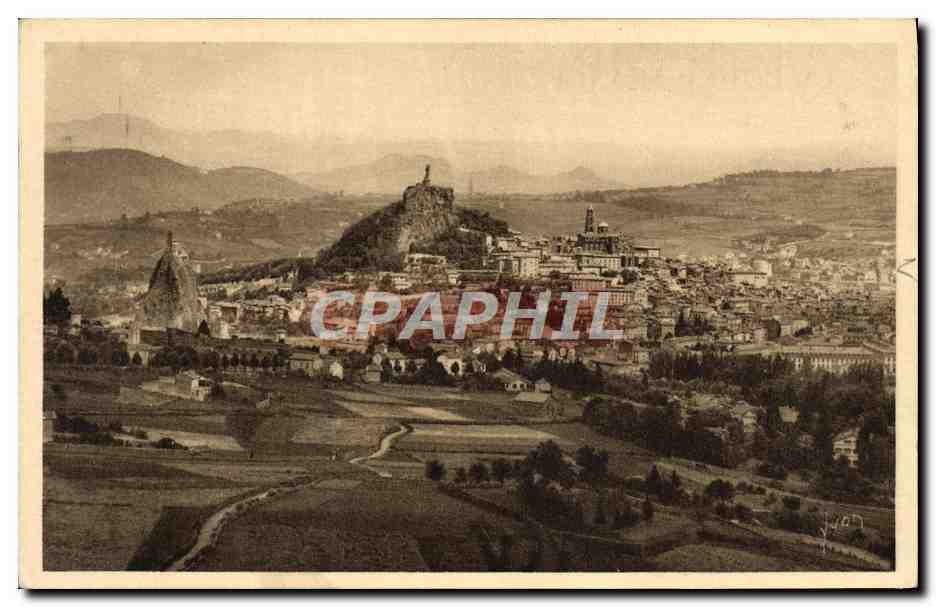 CPA Le Velay Le Puy Vue panoramique de la Ville prise de la Cote Rochearnaud