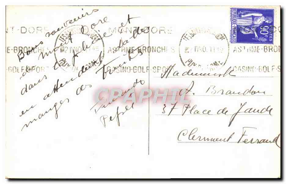 L'Auvergne — Sommet des Gorges d'Enfer — G.d'Q — Reverso