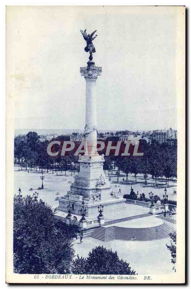 CPA Bordeaux Le Monument des Girondins