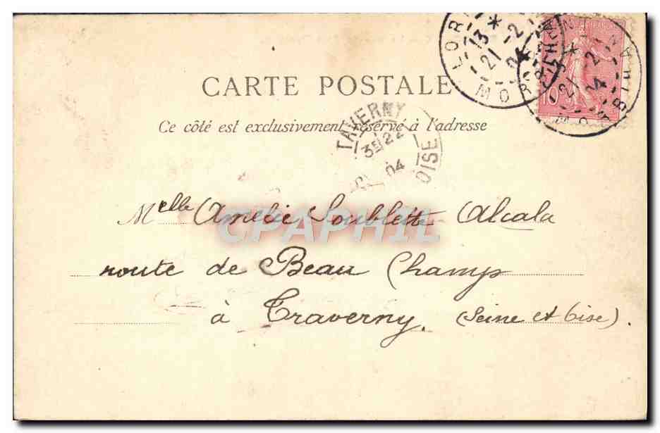 CPA Brodeaux La Lac du Parc Bordelais — Verso