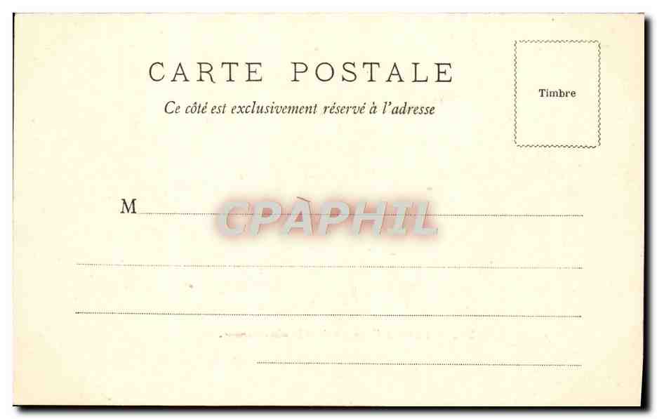 CPA Bordeaux Statue de Vercingetorix et allees Damour — Verso