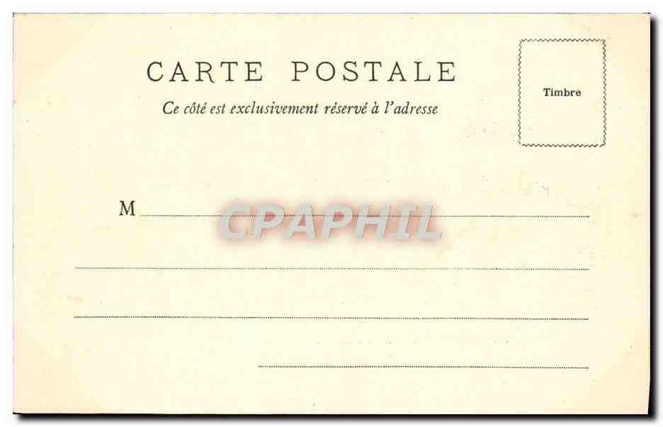 CPA Bordeaux Lycee National — Verso