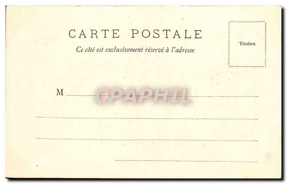 CPA Bordeaux Hotel de Ville Tramway — Verso