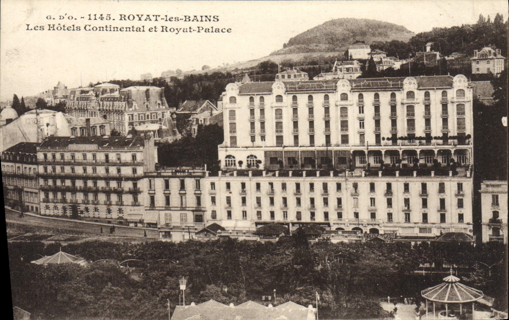 Royat-les-Bains — Les Hôtels Continental et Royat-Palace — G.D.O. n°1145