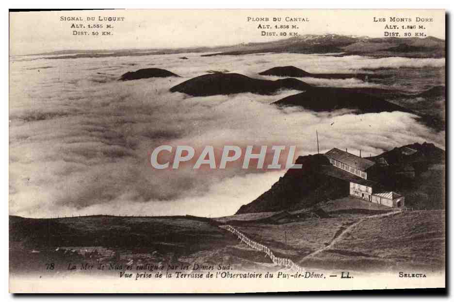 Vue de la Mer de Nuages par les Dômes Sud — Observatoire du Puy-de-Dôme — Selecta