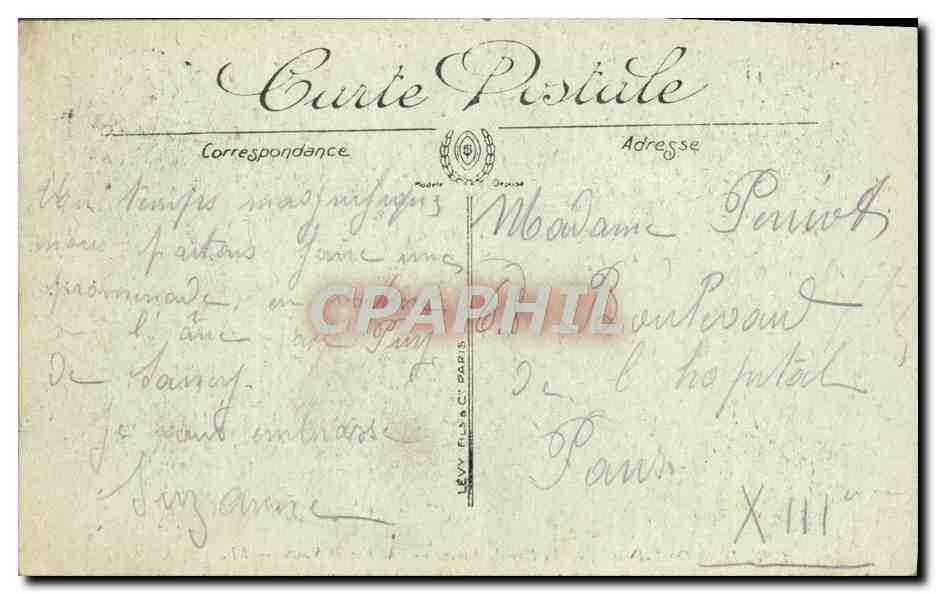 CPA Environs Du Mont Dore Le Puy du Sancy — Verso