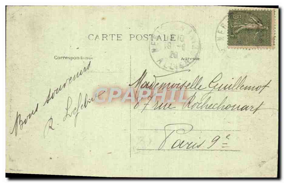 NÉRIS-les-BAINS — Allée du Parc du Casino — Lib. Pointud, Montluçon — Rückseite