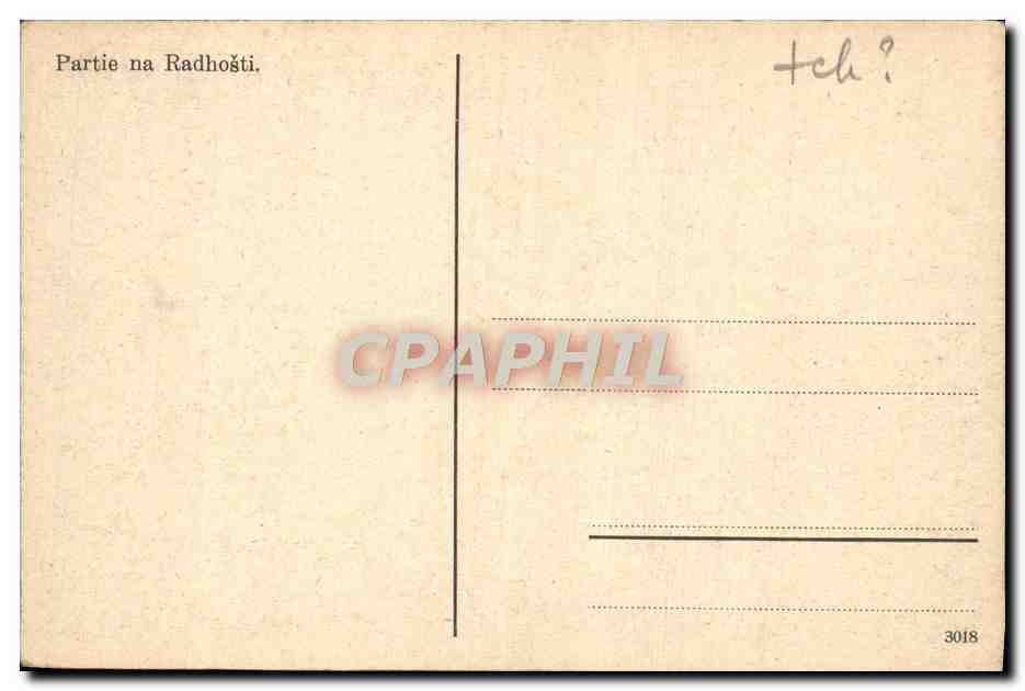 CPA Partie na Radhosti Berger Moutons — Verso