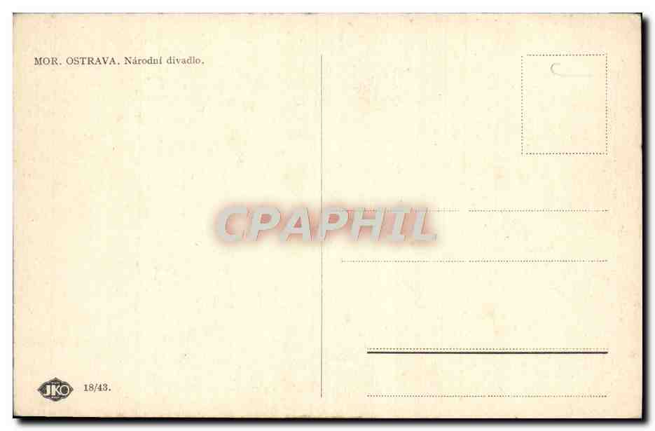 CPA Mor Ostrava Narodni divadlo — Verso