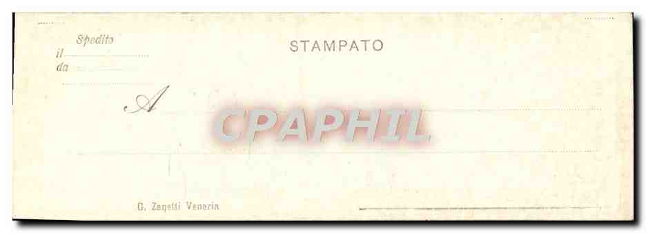 CPA Bacino S Marco E Vaporetto Venezia Bateau — Rückseite