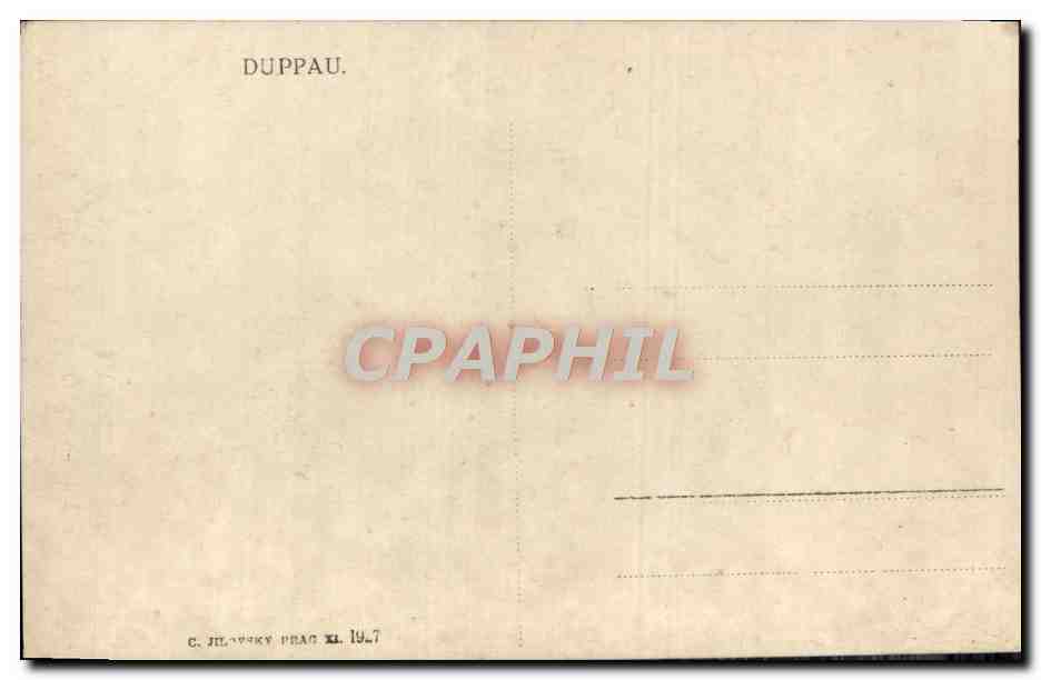 CPA Duppau — Verso