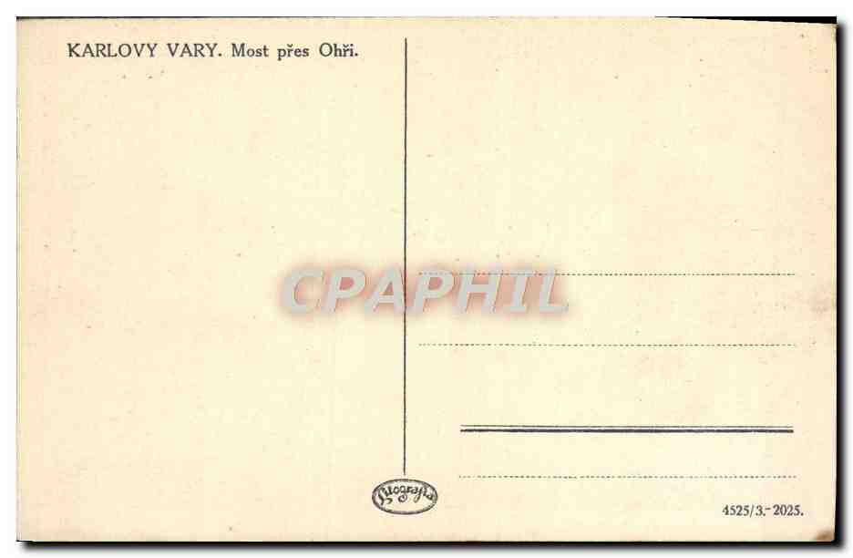 CPA Kutna Hora Most Pres Ohri — Verso