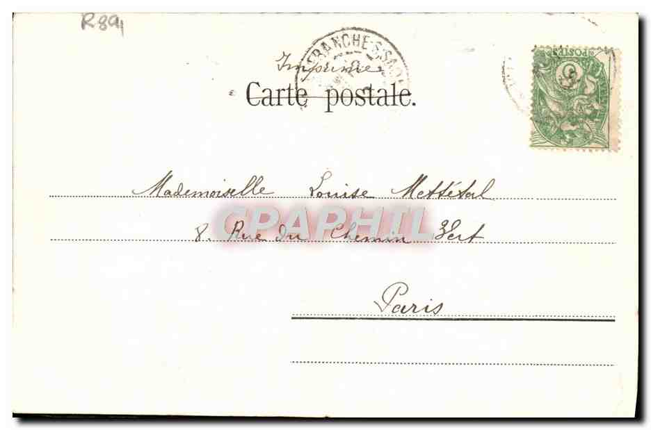 CPA Gouttons Les Enfant — Verso