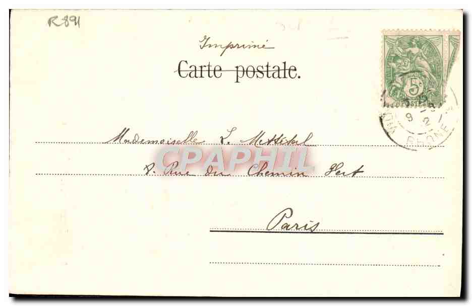 CPA Ecoutons Petite Mere Ne Vient Pas Enfant — Verso