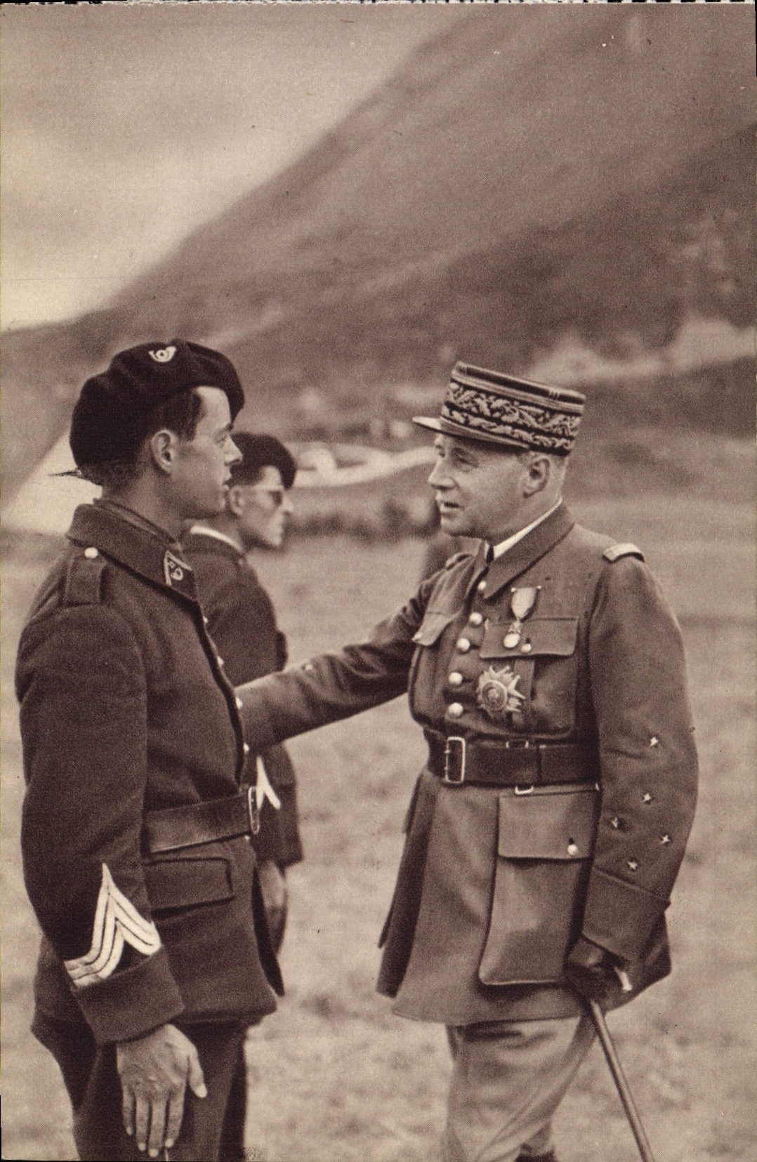 CPA Le General Gamelin Vice President Du Conseil Superieur De La guerre Chasseur Alpin Militaria