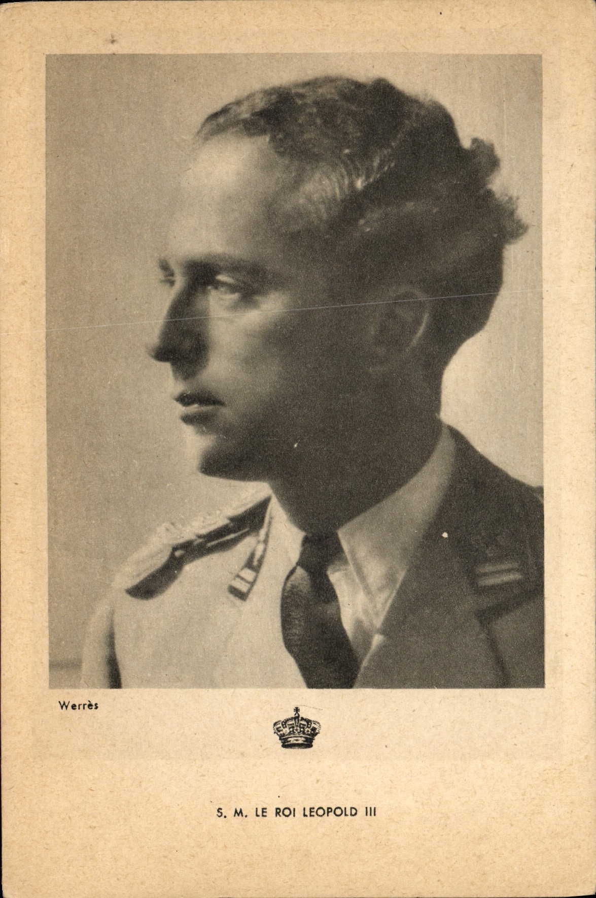 S.M. LE ROI LEOPOLD III — portrait militaire — Werrès